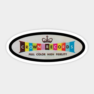 Crown Records Sticker